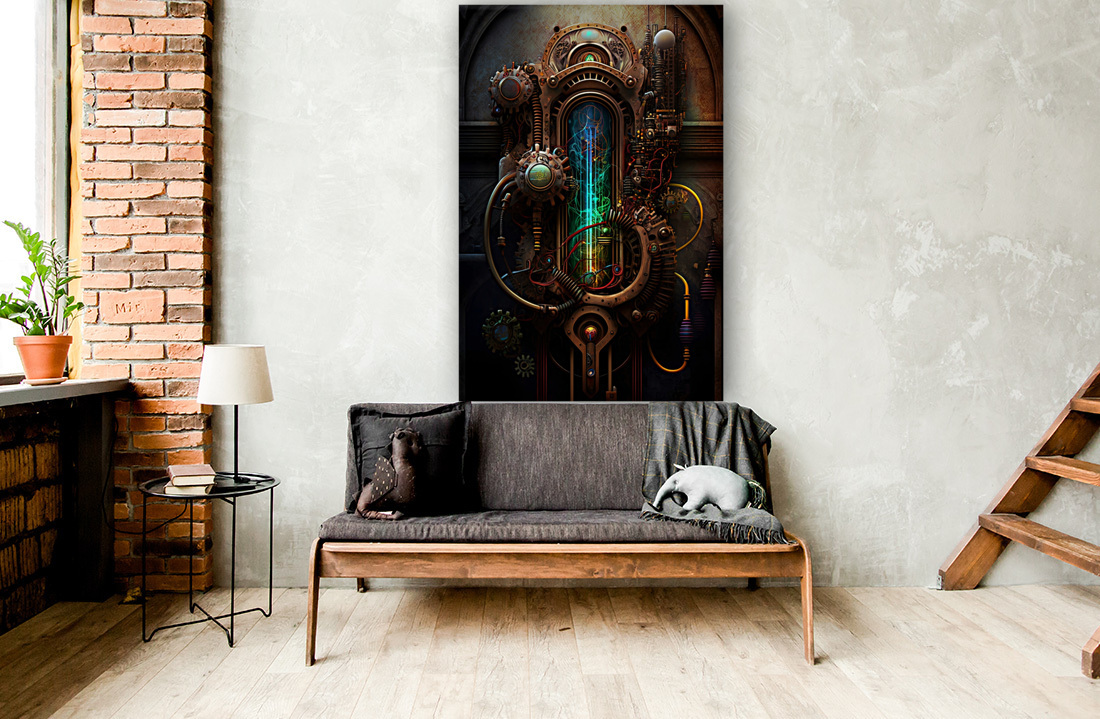 Steampunk Abstract1 Reproduction