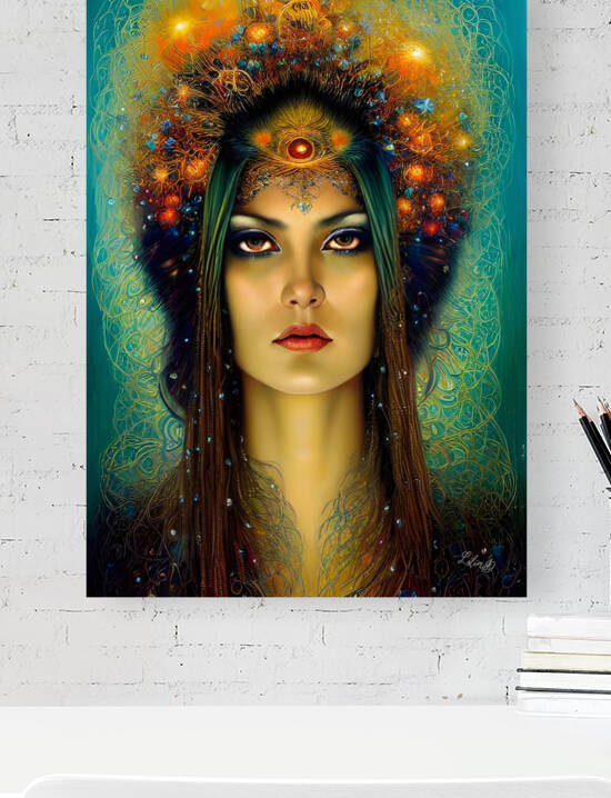 Beautiful Exotic Nymph shaman - Nymph Series by ArtDreamStudio