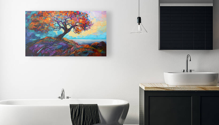 Textured impressionist tree1 Reproduction