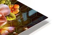 Bee and Honeycomb HD Metal print