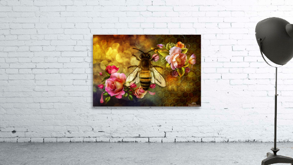 Bee and Honeycomb Wall Preview