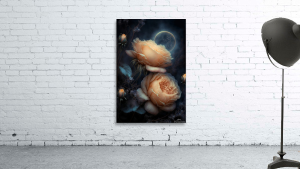 Glowing Rose Wall Preview