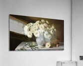 white vase on table Acrylic Print