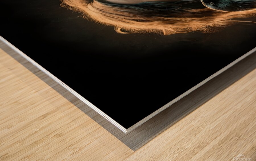 sahirah oil paintin Wood print