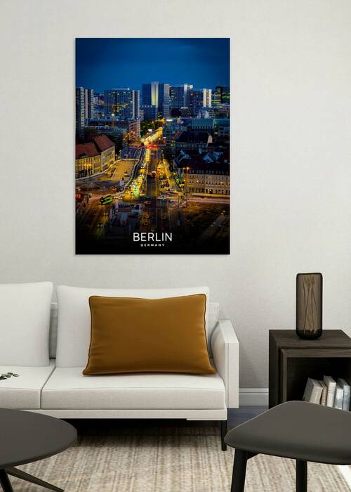 Electric Berlin Germany Urban Nightscape by Nums