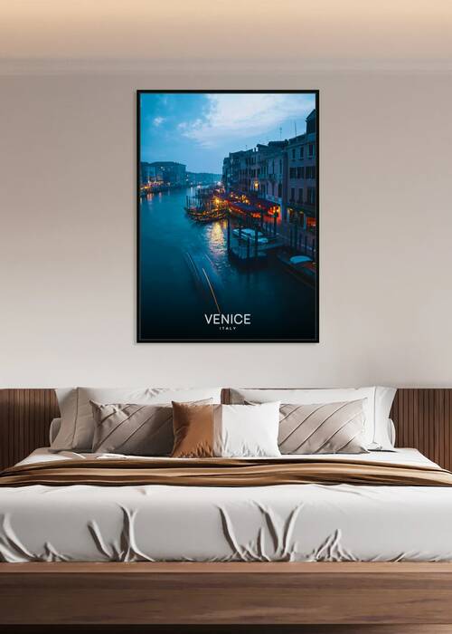Romantic Venice Grand Canal Twilight by Nums