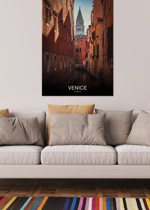 Historic Venice Canal and Campanile by Nums