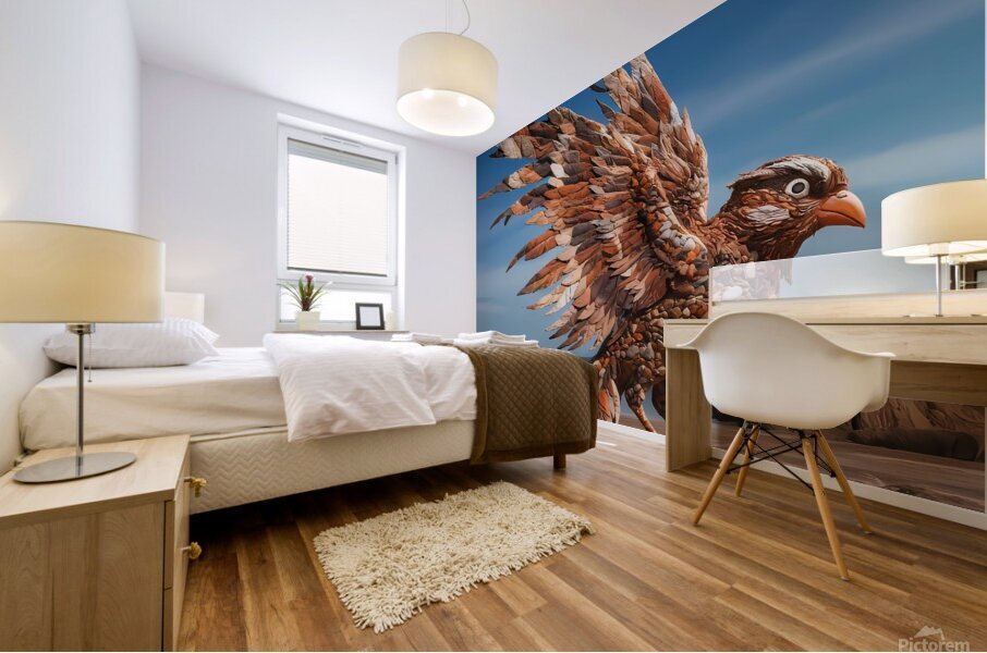 mythical sparrow Mural print