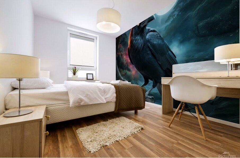 Raven Mural print