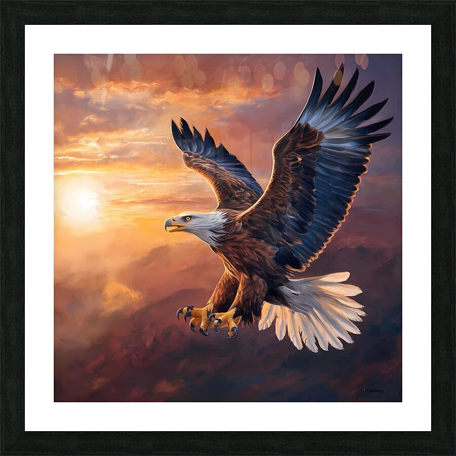 Bald Eagle Picture Frame print