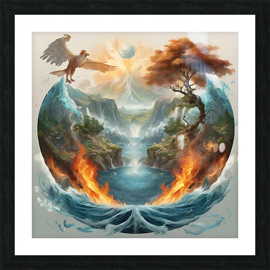 Explore the balance between the four Picture Frame print
