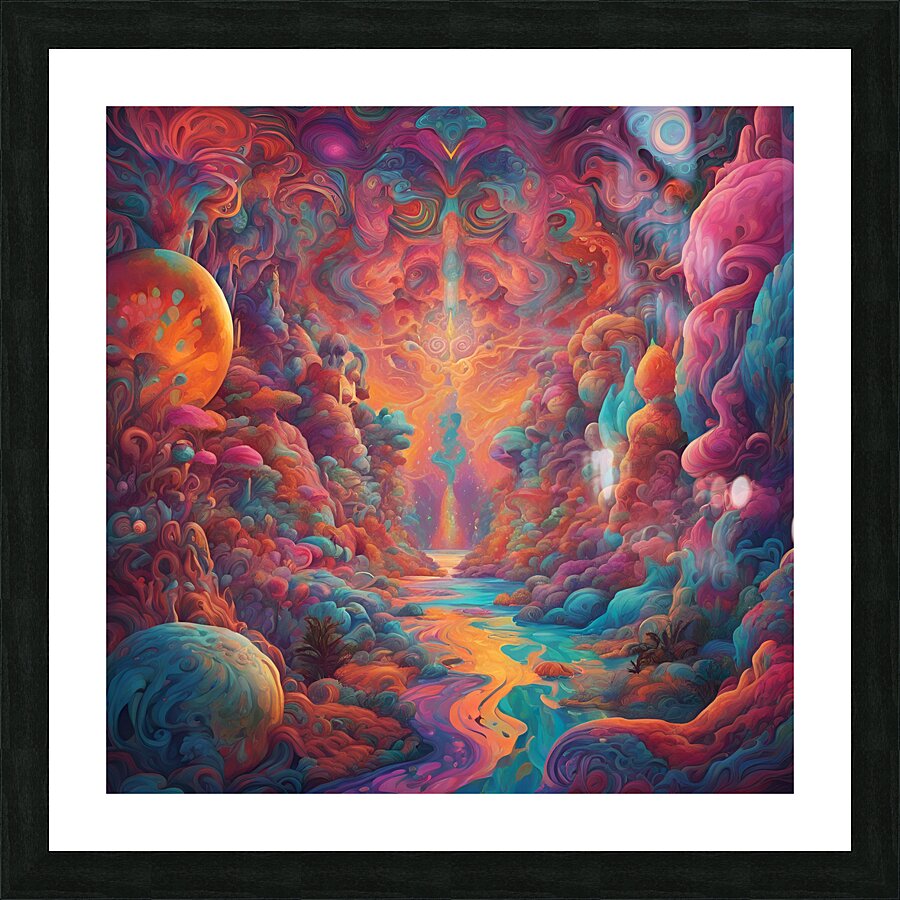 psychedelic Picture Frame print
