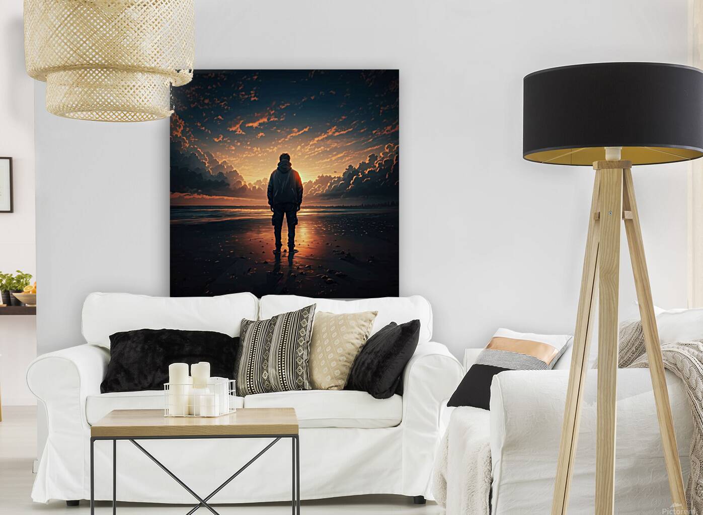 Sunset On The Beach Reproduction