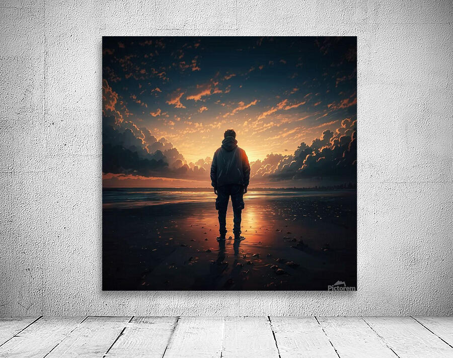 Sunset On The Beach Wall Preview
