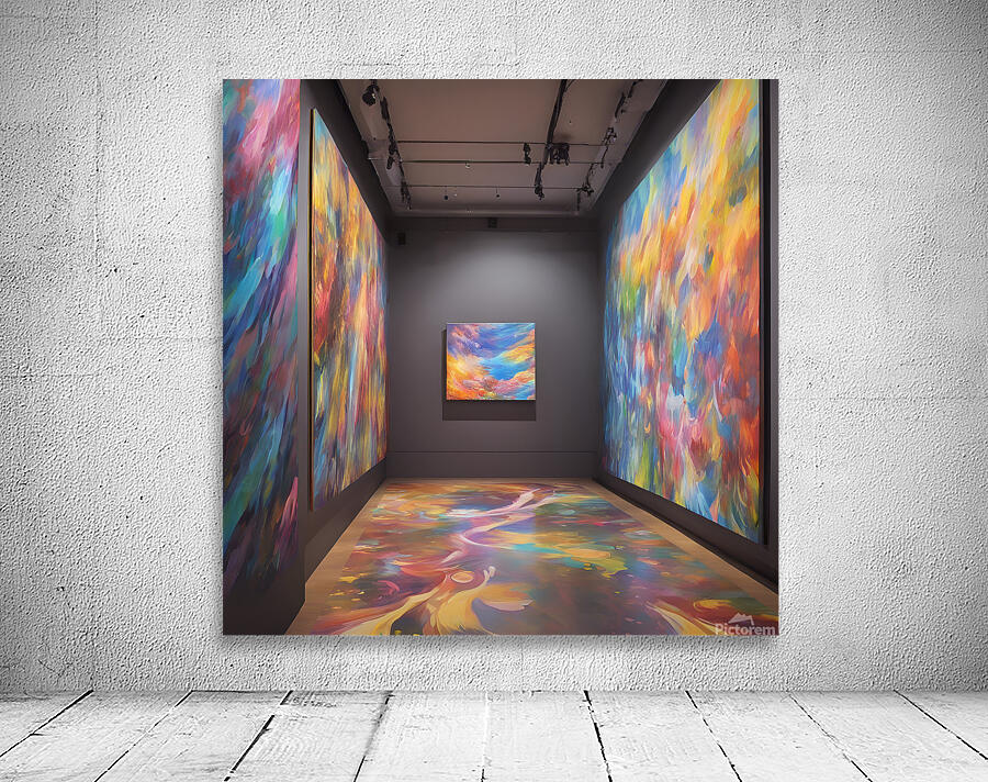 between traditional painting and interactive inst Wall Preview