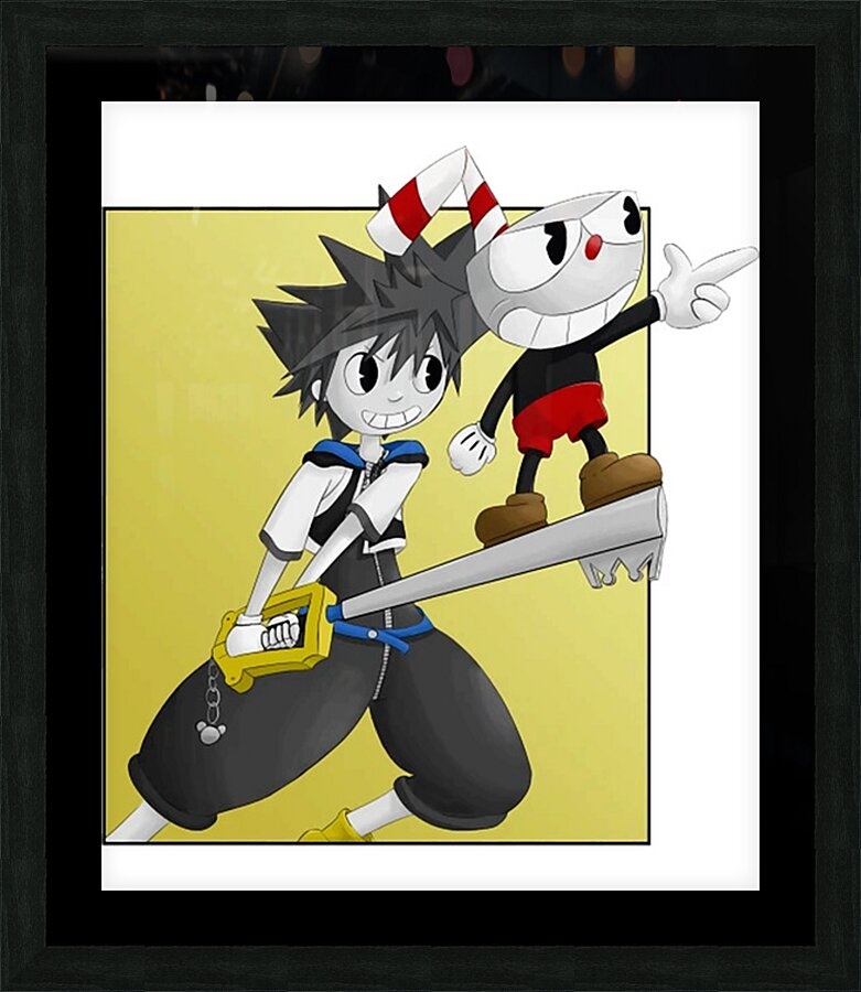 Cuphead 7 Picture Frame print