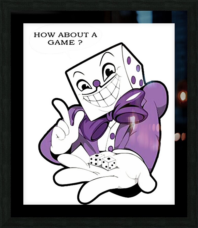 Cuphead 27 Picture Frame print