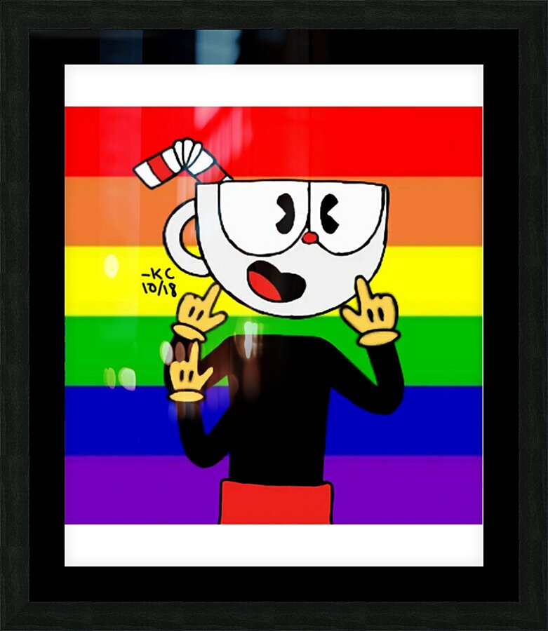 Cuphead 17 Picture Frame print