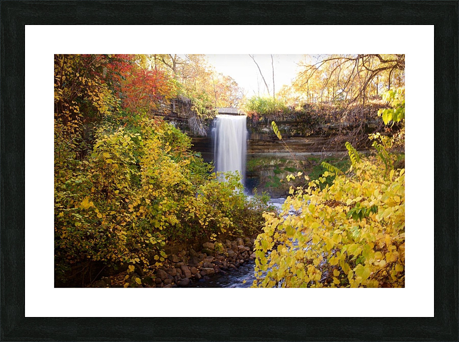 Fall. Minnehaha Falls. Picture Frame print