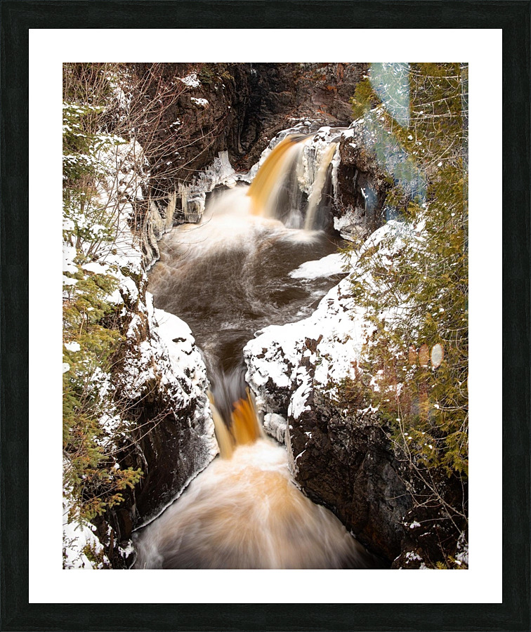 Cascade Falls - Winter Picture Frame print