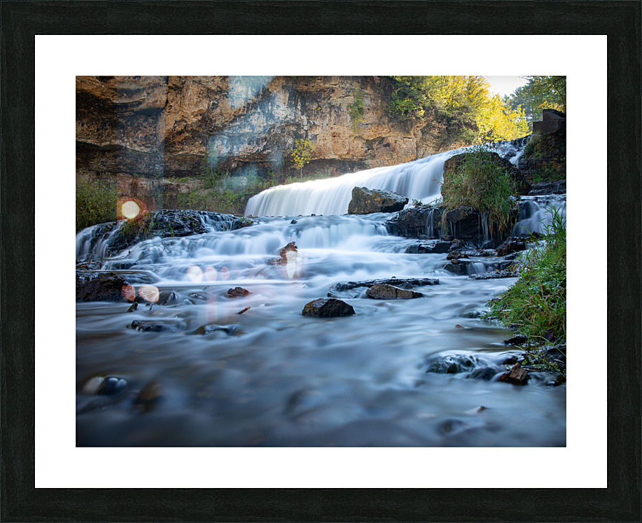 Willow River Falls Picture Frame print