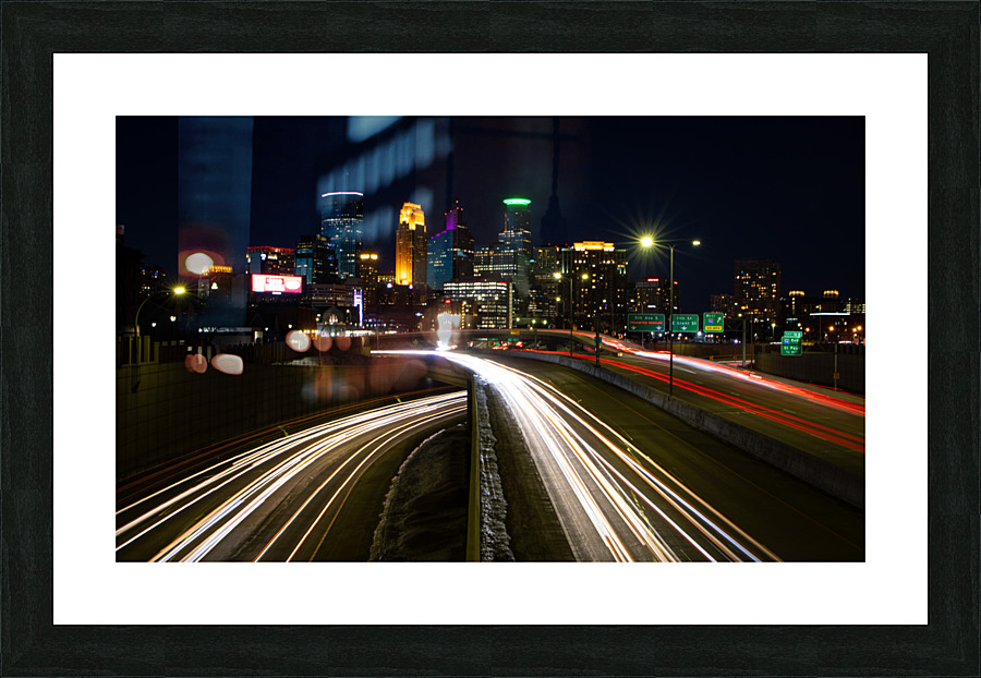 Minneapolis Skyline Picture Frame print