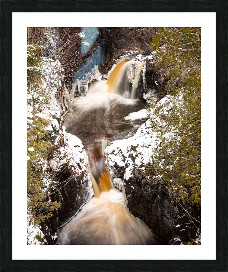 Cascade Falls. Wintertime. Picture Frame print