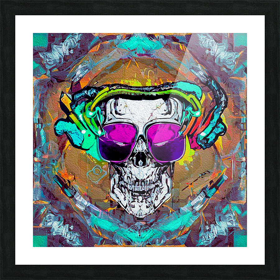 SKULL 3 Picture Frame print