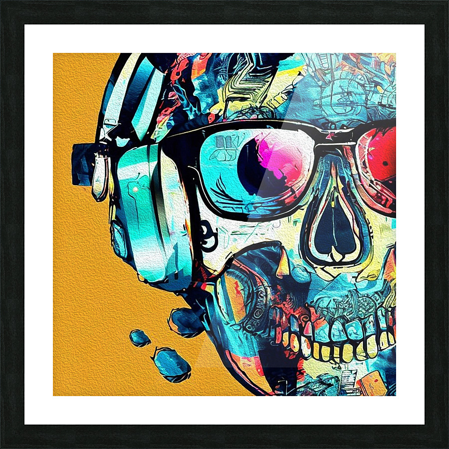 SKULL 2 Picture Frame print