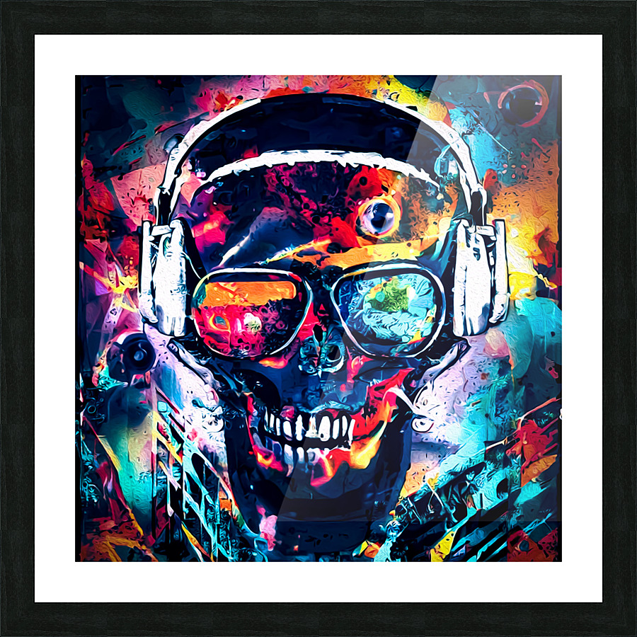 SKULL 19 Picture Frame print