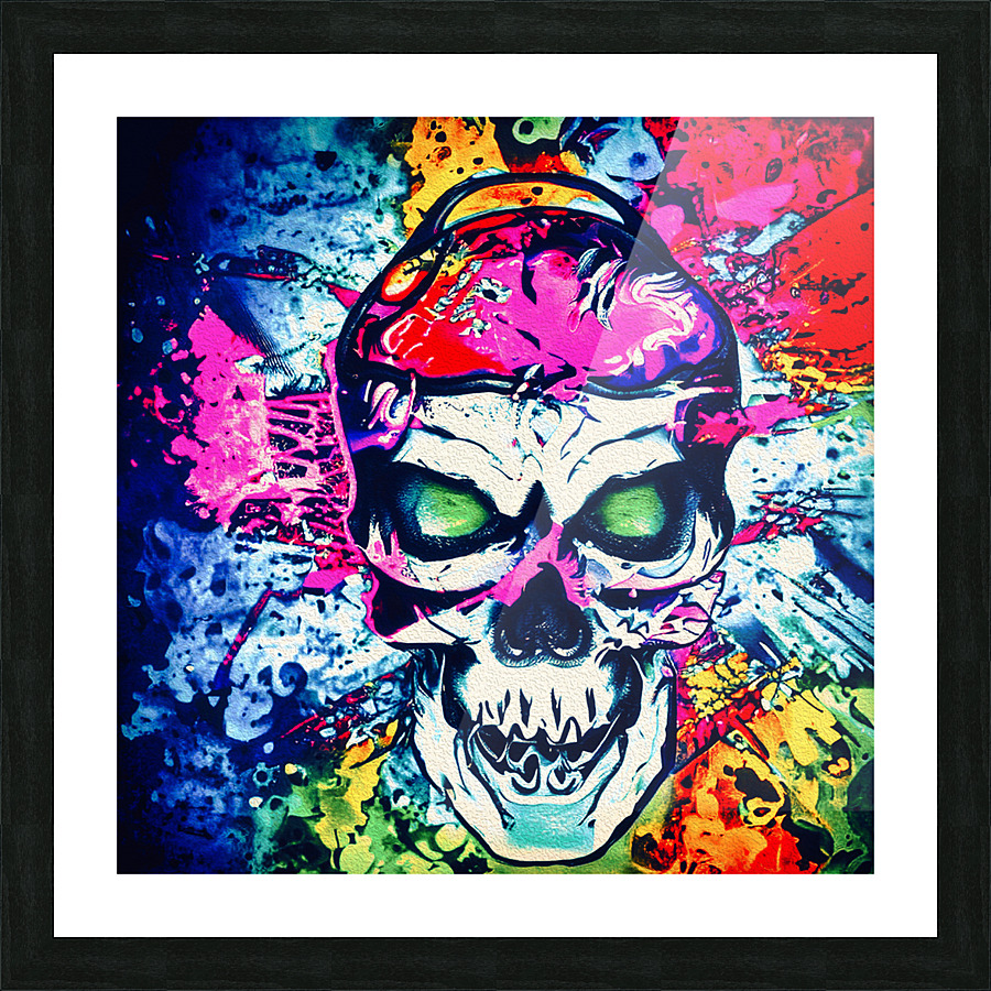 SKULL 12 Picture Frame print