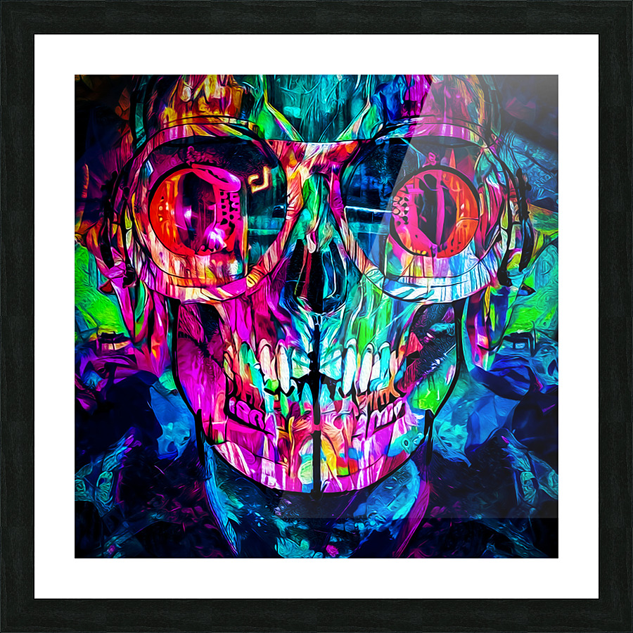 SKULL 27 Picture Frame print