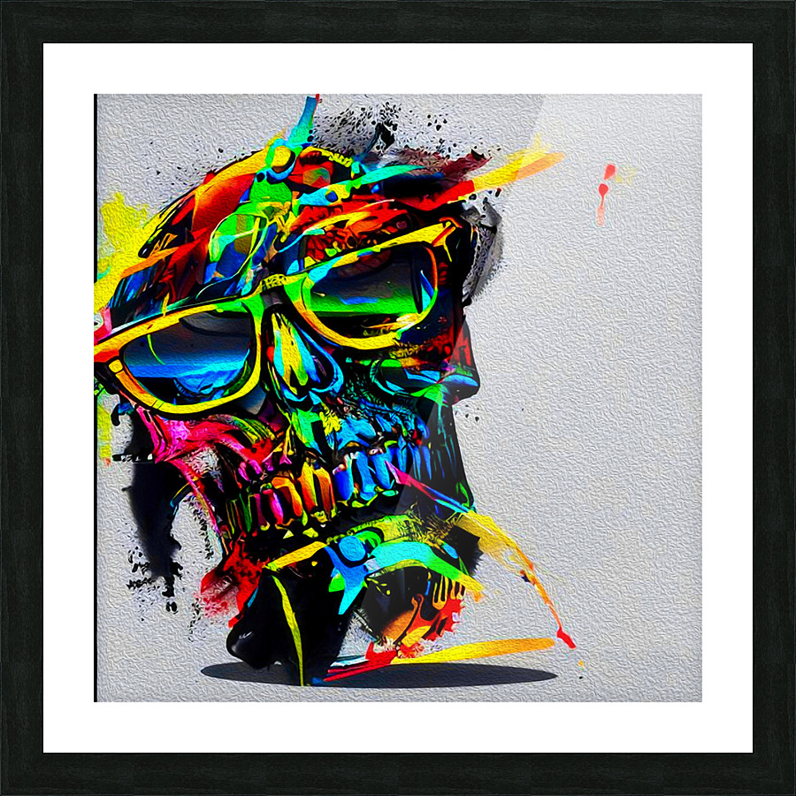 SKULL 6 Picture Frame print