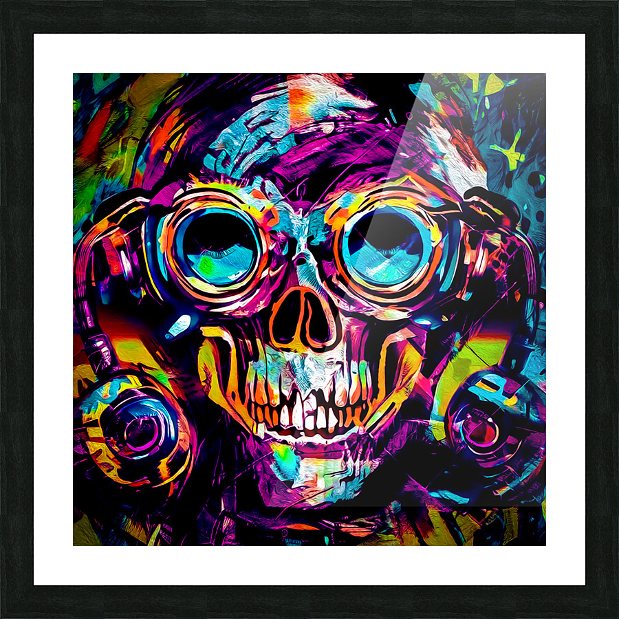 SKULL 25 Picture Frame print