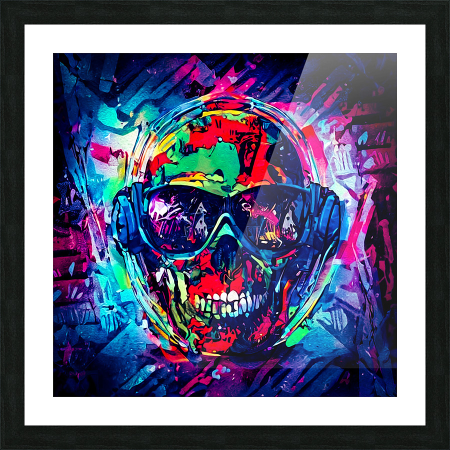 SKULL 23 Picture Frame print