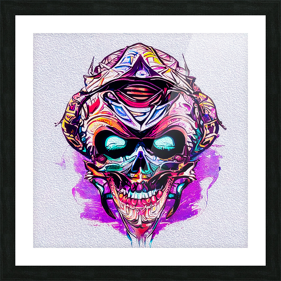SKULL 7 Picture Frame print