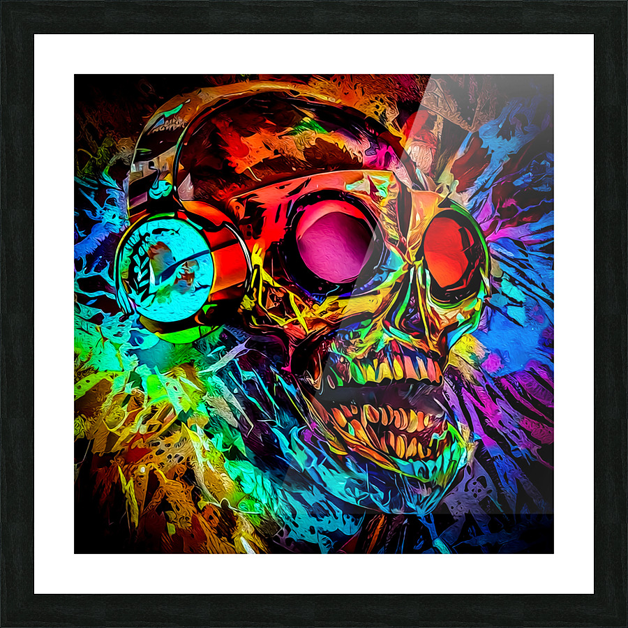 SKULL 24 Picture Frame print