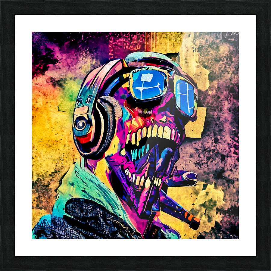 SKULL 21 Picture Frame print