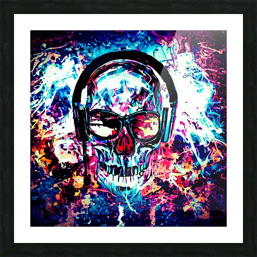 SKULL 28 Picture Frame print