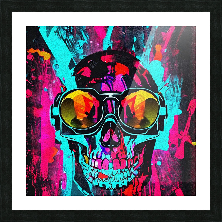 SKULL 5 Picture Frame print