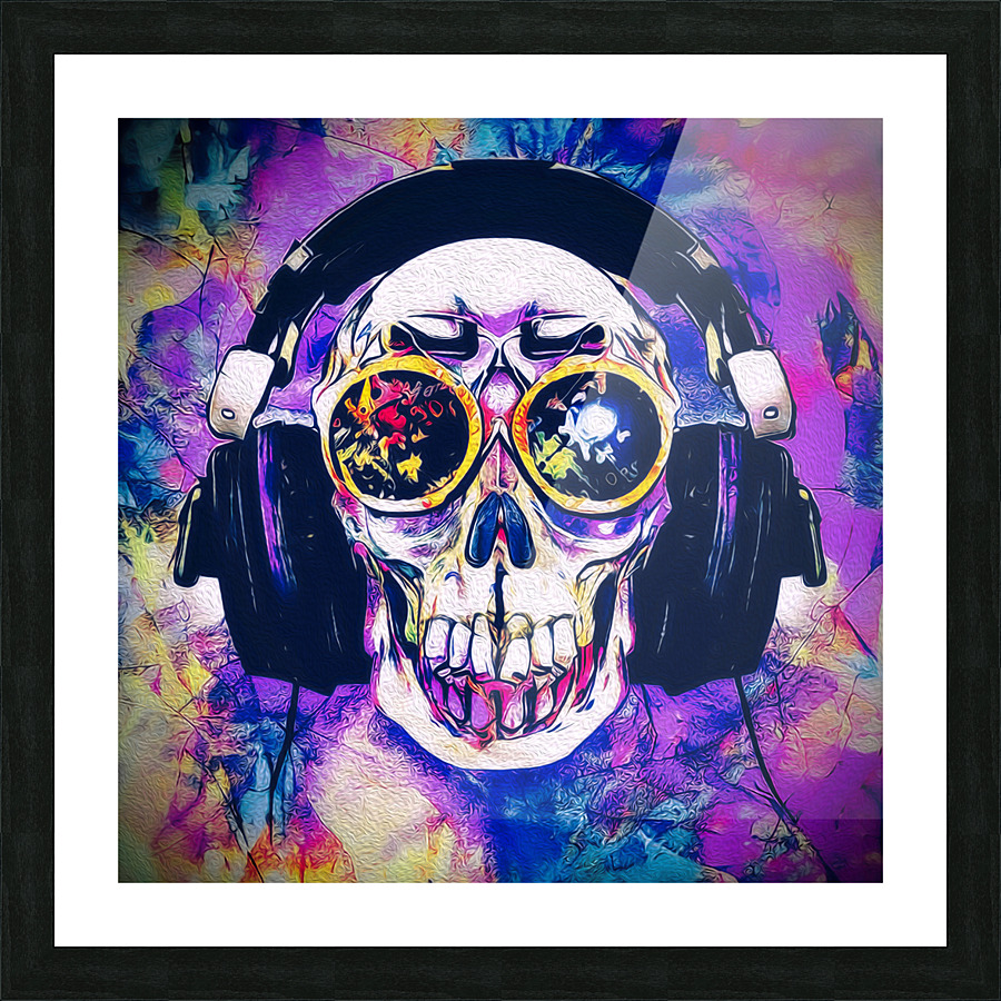 SKULL 9 Picture Frame print