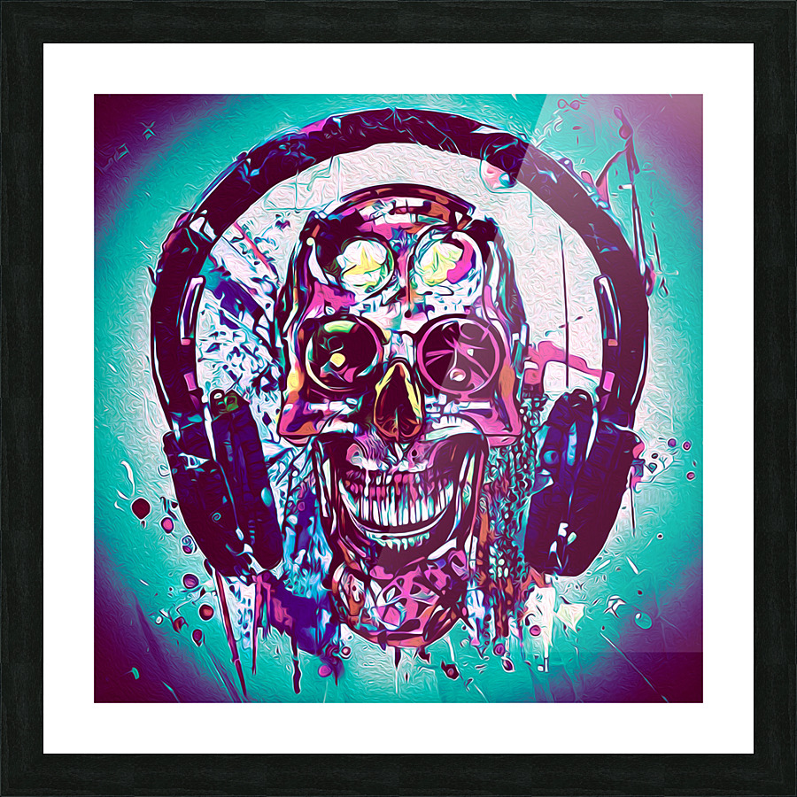 SKULL 16 Picture Frame print