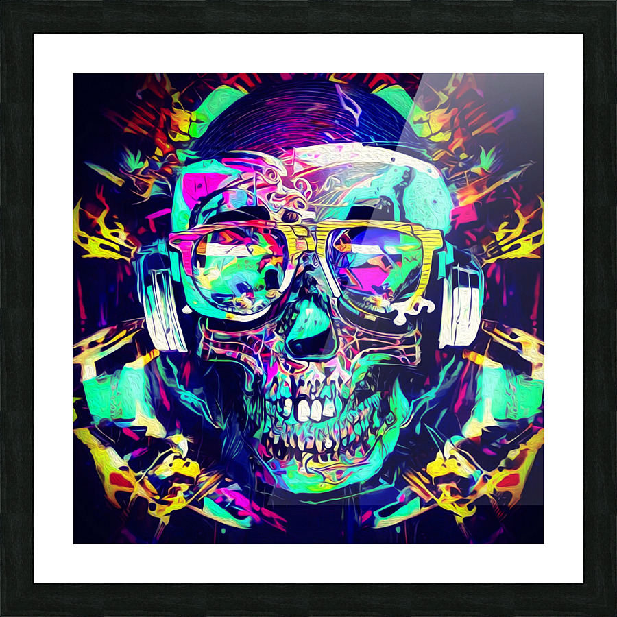 SKULL 14 Picture Frame print