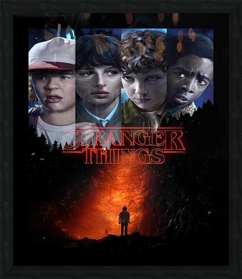 Stranger Things Picture Frame print