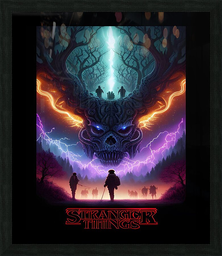 Stranger Things Picture Frame print