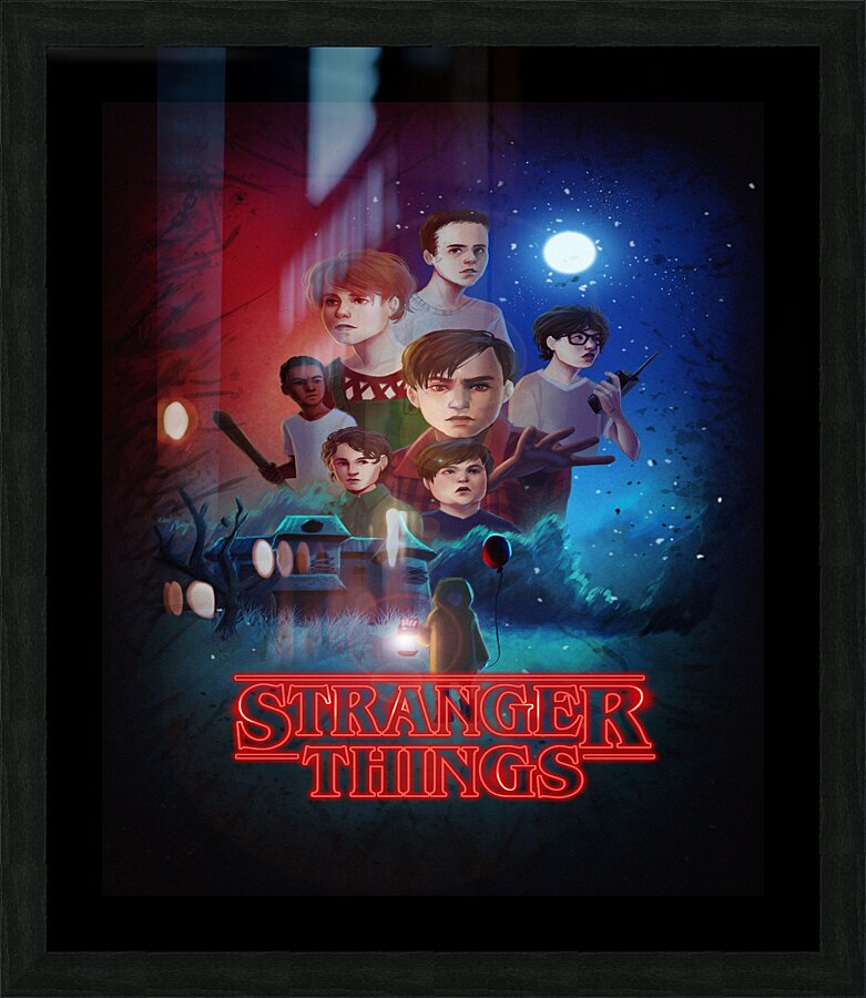 Stranger Things Picture Frame print