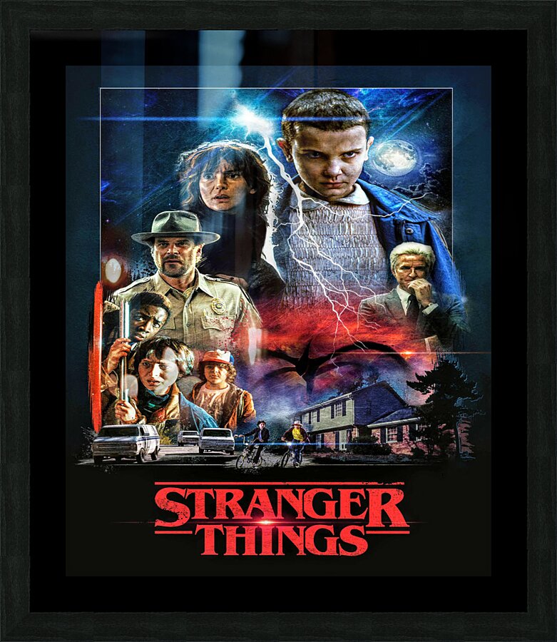 Stranger Things Picture Frame print