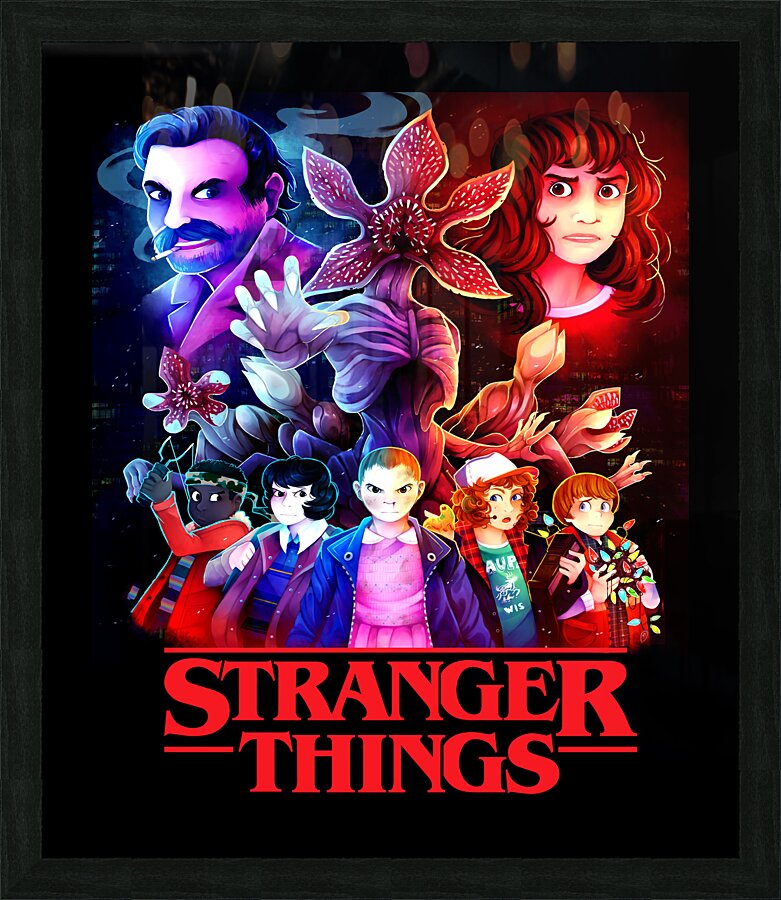 Stranger Things Picture Frame print