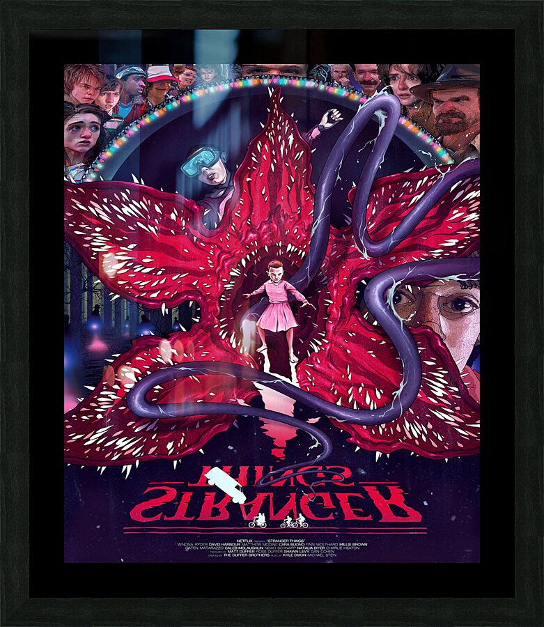Stranger Things Picture Frame print
