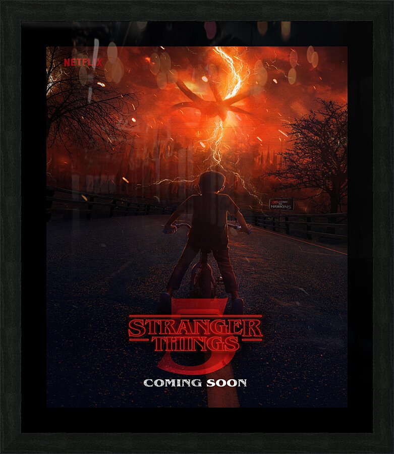 Stranger Things Picture Frame print